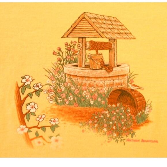 Northern Reflections TShirt XS Yellow Wishing Well NOS w/Tag - Picture 2 of 3